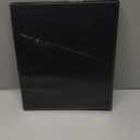 Avery Heavy-Duty View 3 Ring Binder, 0.5 Inch One Touch Slant Rings, 135-Sheet Capacity, DuraHinge, 0.7 Inch Wide Spine, Customizable Clear Cover and Spine, 1 Black Binder (79381)