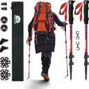 Collapsible Trekking Poles for Hiking 2 Pack - Adjustable Aluminum Hiking Poles, Lightweight Walking Sticks for Women, Men, Seniors, Kids, Trekking Sticks for Backpacking by Underwood Aggregator