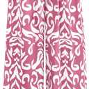 PRETTYGARDEN Womens Pants Elastic Waist Floral Lightweight Palazzo Pants for Women Casual Lounge Wide Leg Pants Woman (XXL)