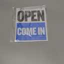 BAZIC Products Open Closed Signs for Business, Double-sided Vinyl Open Signs for Business Window, Will Return Clock Sign, Be Back Sign With Clock for Businesses, Shop, Office & More, 7.5"X9", 1-pack