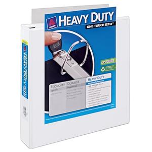 Avery Heavy-Duty View 3 Ring Binder, Extra Wide, 1.5" EZD Rings, 1 White Binder (01319)
