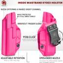 Glock48 Holster IWB OWB Kydex Holster Fit: Glock 48 & Glock 48 MOS Pistol  Inside Waistband Concealed Carry  Adjustable Cant & 'Posi-Click' Retention  No Wear - No Jitter - USA Made by Amberide (Right Hand Draw)