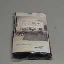 DONREN 99% Blackout Thermal Insulated Adjustable Tie Up Shade Curtain with Rod Pocket Top - 34 Wide by 45 Inch Long (Black, 1 Panel)