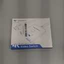 HDMI Switch 2 in 1 Out 4K@60Hz, WARRKY[with 3.3ft Fixed Braided HDMI Cable, Aluminum Case, 2K@144Hz, HDCP 2.2] Bidirectional 2x1 Switcher Splitter Compatible for PS5/4, Xbox, Roku, FireStick, Switch (Grey)