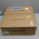 0139-4H Handwoven Rattan Boho Ceiling Fans with Lights Remote Control Flush Mount Fandelier Low Profile Caged for Bedroom,4-Light,20"