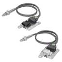 2PCS 22303391 22303390 Inlet & Outlet Nox Sensor Nitrogen Oxygen SensorCompatible with 2011-2022 Volvo D11/D13/D16 2013-2016 Mack GU4/GU5/GU7/GU8/CXU LEU LR600 MRU Truck 5WK97366 5WK97367