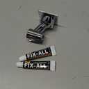 YDmeet Shower Head Holder, Adjustable Handheld Brass Shower Head Bracket, Wall Mount Holder, Drill Free Glue Installation (Polished Chrome)