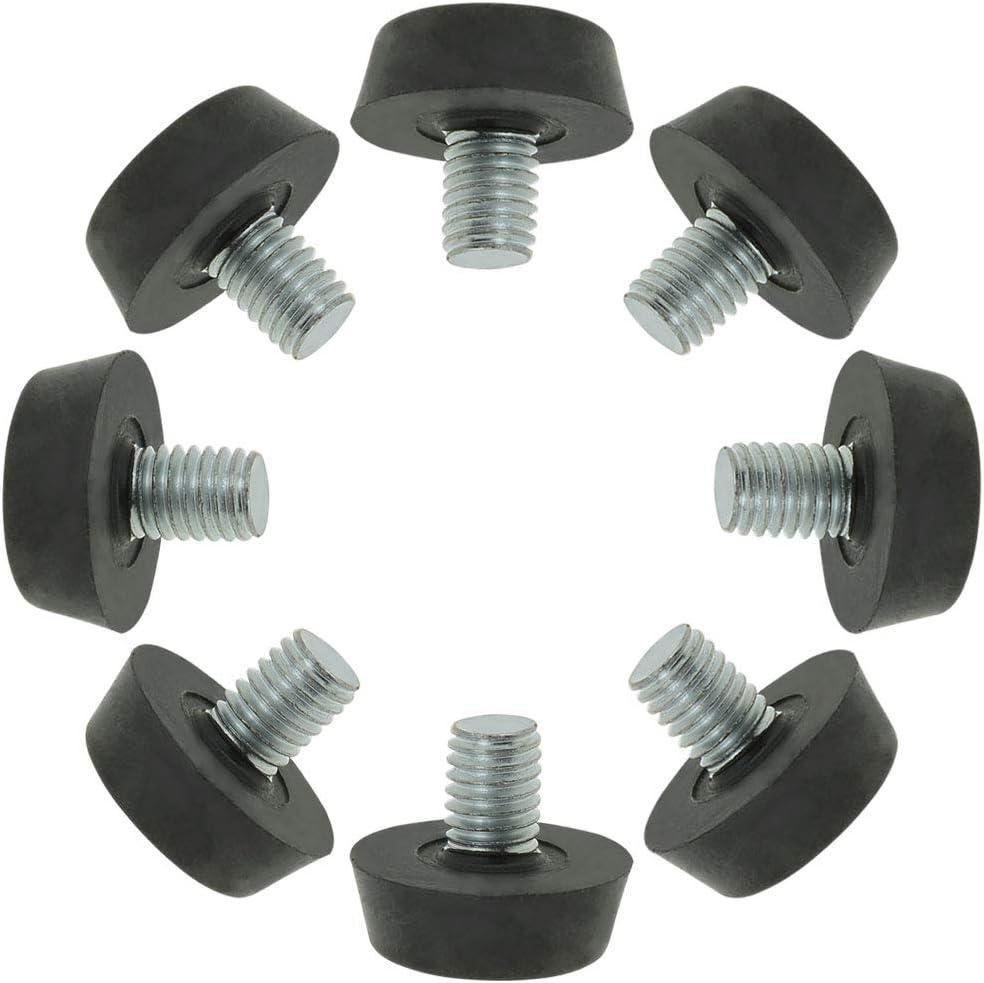 uxcell Metric M8 x 1.25 Furniture Glide Leveling Feet Adjustable Leveler Floor Protector for Table Desk Cabinet Leg 8 Pack