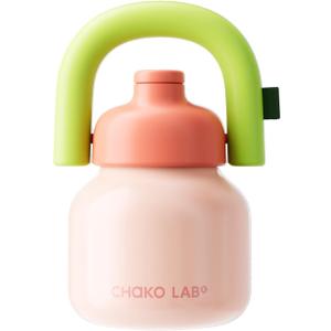 Water Bottle with Straw and Carry Handle | Wide Mouth vacuum insulated stainless steel Bottles | Reusable, leak-proof and BPA-free | 33oz (Pink&Green)