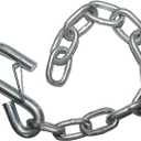QPQ 15-Inch Boat Trailer Safety Chain With Hooks, Secure Towing Trailer Accessory Replacement Part with,Boat Safety Equipment