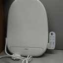 ZMJH 236 Bidet Toilet Seat, Elongated Smart Unlimited Warm Water, Vortex Wash, Electronic Heated, Warm Air Dryer, Rear and Front Wash, LED Light, Need Electricity, White (Elongated)