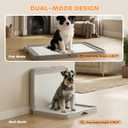 PawHut Pee Pad Holder 34" x 24.5", Foldable Indoor Potty Tray for Dogs, Large Training Pad Holder, Includes 3 Pee Pads, Anti-Slip & Easy to Clean
