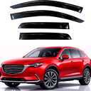 KPY Rain Guards Fit for 2016-2023 Mazda CX-9, Out-Channel Window Visors Vent Wind Deflectors 4PC, Car Accessories for 16-23 Mazda CX9