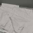 NICETOWN Linen Sheer Ivory Curtains 84 inches Long, Rod Pocket & Back Tab Faux Linen Semi Sheer Window Treatments Privacy with Light Filtering for Bedroom/Living Room, W52 x L84, 2 Panels