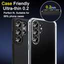 5 x Ferilinso Camera Lens Protector for Samsung Galaxy S26 Ultra, Metal Aluminum Alloy, Unbreakable Protection, Phone Case Friendly, Camera Cover Film Accessories Screen Protector Tempered Glass, Black