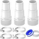 Pool Hose Adapter Replacement, 3 units 1.25" or 1.5" - Compatible with Hayward SPX1091Z7 or SPX1091Z4,Suitable for Ground Pool Pump,Filter&Skimmer,Universal Pool Hose Adapter Set