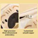 2 x Cute Pencil Case, Kawaii Special Puppy Design Bag & Pouch, Big Large Capacity 5-Compartment Case for School Supplies, Ideal for Boys & Girls (Beige)