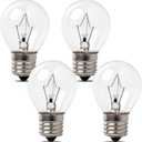 SATONA 4 Pack Lava Lamp Bulbs 40 Watt, S11 E17 Intermediate Base Replacement  Compatible with 14.5-Inch/20-Ounce Lava Lamps, Glitter Lamps Dimmable - Warm White - Long Life (4 Pack)