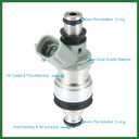 Motoforti 6 Pcs 23250-62030 Fuel Injector Nozzle Fit for Toyota T100 3.4L Tacoma 4Runner Tacoma 3.4L for Lexus ES300 Camry 3.0L 23209-62030 842-12183 FJ180 Long-Lasting