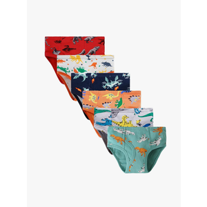 Boboking 100% Cotton Little Boys Briefs Soft Dinosaur Truck Toddler Underwear, 6/7Y