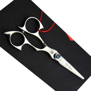 5.0 inch 440C Sliver Salon Hair Cutting Scissors Barber Shears with Bag- Perfect for Professional Hairdresser