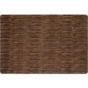 Town & Country Basics Smooth Step Houndstooth Low Profile Utility Kitchen Mat, Machine Washable, with Non-Slip Backing, Brown/Beige, 24"x35"