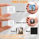 Aertiavty 120 Pcs Fridge Magnets Making Kit, 2 Inch Glass Magnets for Refrigerator, Locker, Whiteboard, Office, Kitchen, Decorative Magnet (60 Square Magnet+60 Glass+Clear Adhesive Dots)