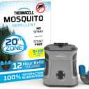 Thermacell Mosquito Repellent Rechargeable Adventure EX-Series EX90; Patio Shield with 9-Hour Battery, Includes 12-Hour Refill, Rubber Armor & Carabiner; Scent Free Bug Spray Alternative