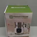 Maestri House Milk Frother, Variable Temp and Froth Thickness DualFro 600 Milk Frother Steamer, 21OZ Smart Touch Control Milk Warmer, Dishwasher Safe, Memory Function for Latte&Hot Chocolate (White)