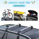 JDMON Compatible with Roof Rack Cross Bars Volvo XC60 2013-2018 with Side Rails Anti-Theft Locks Desigh, Aluminum Luggage Rack Crossbar for Rooftop Cargo Bag Carrier Kayak Canoe Bike, Sliver