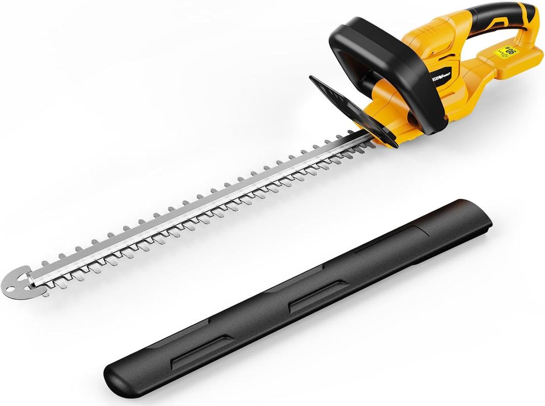 HEINPRO 22" Hedge Trimmer Cordless Compatible with Dewalt 20V MAX Battery, Electric Hedge Trimmer Cordless, Battery Powered Hedge Trimmers, Bush Trimmer for Garden, Shrubs(Battery not Included)