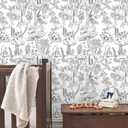 2 x Timeet 17In  78.7In Peel and Stick Wallpaper for Bedroom Funny Wall Paper Removable Self Adhesive Contact Paper Black and White Wallpaper Decor