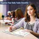 4 x 2026 Planner, Weekly and Monthly Planner for Women, January 2026 - December 2026, Hardcover 2026 Calendar Planner Book with Tabs, Inner Pocket, Spiral Bound, Perfect for Office Home School Supplies - A5 (6.3" x 8.5"), Petite Blooms