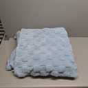 Bedsure Sea Blue Fleece Blanket for Couch - Super Soft Cozy Queen Blankets for Women, Cute Small Throws for Girls, 90x90 Inches