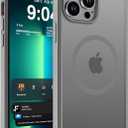 DEERLAMN Magnetic Matte Case for iPhone 13 Pro, [Compatible with MagSafe][Military Grade Drop Protection] Anti-Fingerprint Slim Translucent Shockproof Protective Phone Cover, Grey