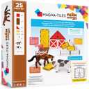 MAGNA-TILES Farm Animals 25-Piece Magnetic Construction Set, The ORIGINAL Magnetic Building Brand