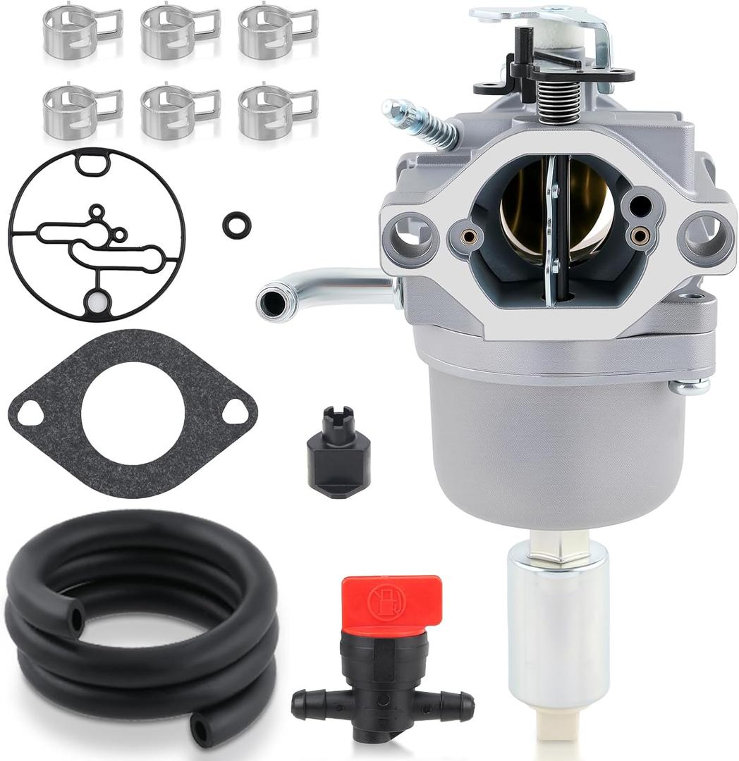 Carbhub 594601 New Adjustable Carburetor for 796587 591736 594601 19.5 HP Engine Craftsman Riding Lawn Mower Tractor 19HP Intek Single Cylinder OHV Motor Nikki with Carb Seal 698781