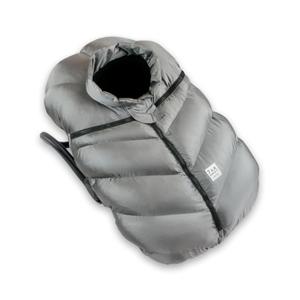 7AM Enfant Car Seat Covers - Cocoon Baby Cover for Boys & Girls, Rain & Snow Repellent, Breathable Windproof, Center Zipper, Universal Fit for Infant Car Seat (0-12M) (Metallic Grey)