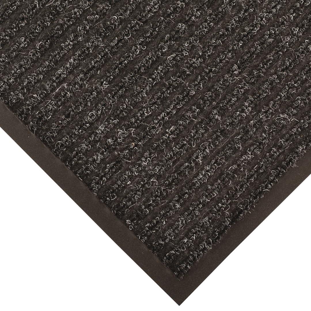 Notrax 109 Brush Step Carpeted Indoor/Outdoor Entrance Mat for Home or Office, 3' X 10', Absorbent Slip Resistant Heavy Duty Entry Mat, Charcoal, 109S0310CH