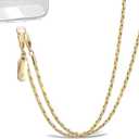 Crossbody Phone Strap Detachable Phone Chain Strap Crossbody Phone Lanyard Chain For Women (Large, Gold)