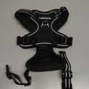 rabbitgoo Dog Harness No Pull with 2 Leash Clips, Adjustable Soft Padded, Reflective Oxford No Choke Pet Vest with Easy Control Handle for Medium Sized Dogs, Black, M