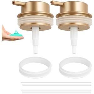 Liquid Soap Dispenser Pump 2pcsHead Replacement Spare Plastic Pump Bathroom Countertop