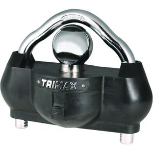 Trimax - UMAX 100 - Trailer Lock for Hitch, Dual Force Security - Trailer Hitch Lock for 1-7/8" - 2-5/16" Couplers, All Coupler Types Trimax - UMAX 100 - Trailer Lock for Hitch, Dual Force Security - Trailer Hitch Lock for 1-7/8" - 2-5/16" Couplers, All Coupler Types