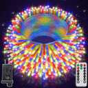 328 FT 1000 LED Christmas Lights Outdoor, 8 Lighting Modes String Lights with Remote, Christmas Light for Outside Wedding Party Classroom Holiday Decor(Multicolor)