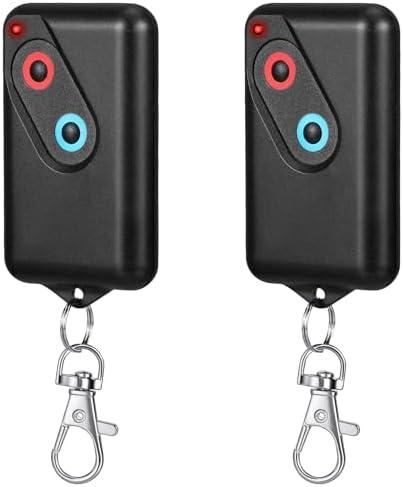 Kingdder 2 Pieces Garage Door Remote Compatible with Guardian 2211 L 2 Button Garage Door Remote Transmitter 303mhz/390mhz Gate Opener Transmitter with Keychain
