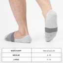 3 x COOLMATE GLOBAL 6 Pack No Show Men Socks, Low Cut Ankle Sock Moisture Wicking (Black, S)