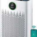 Smart Air Purifier for Home Large Rooms, with WiFi Control, Covers Up to 2400 Ft, Smart Mode, AQI Display, 22dB Sleep Mode & Aromatherapy with 2X-Power Filtration, HAP603WF, Bright White