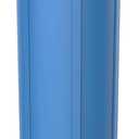 Pentair Pentek 150235 Big Blue Filter Housing, 1 1/2" NPT #20 Whole House Heavy Duty Water Filter Housing with High-Flow Polypropylene (HFPP) Cap and Pressure Relief Button, 20-Inch, Black/Blue