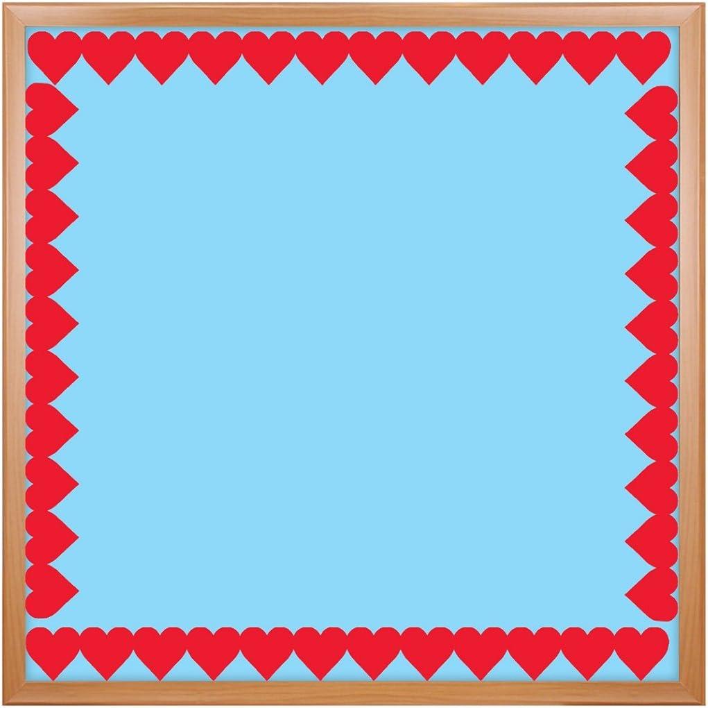Hygloss Red Heart Globe Design Border Strips