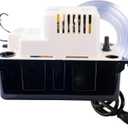 Little Giant VCMA-15ULST 115 Volt, 65 GPH, 1/50 HP Automatic Condensate Removal Pump for HVAC/Refrigeration Systems/Dehumidifiers with Overflow Detection Switch and 20-Foot Tubing, Black/White, 554415